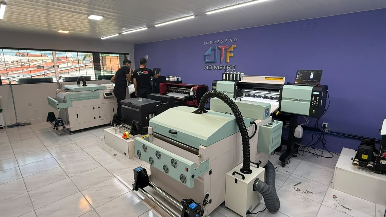 Estrutura de produção da DTF Nometro em Fortaleza